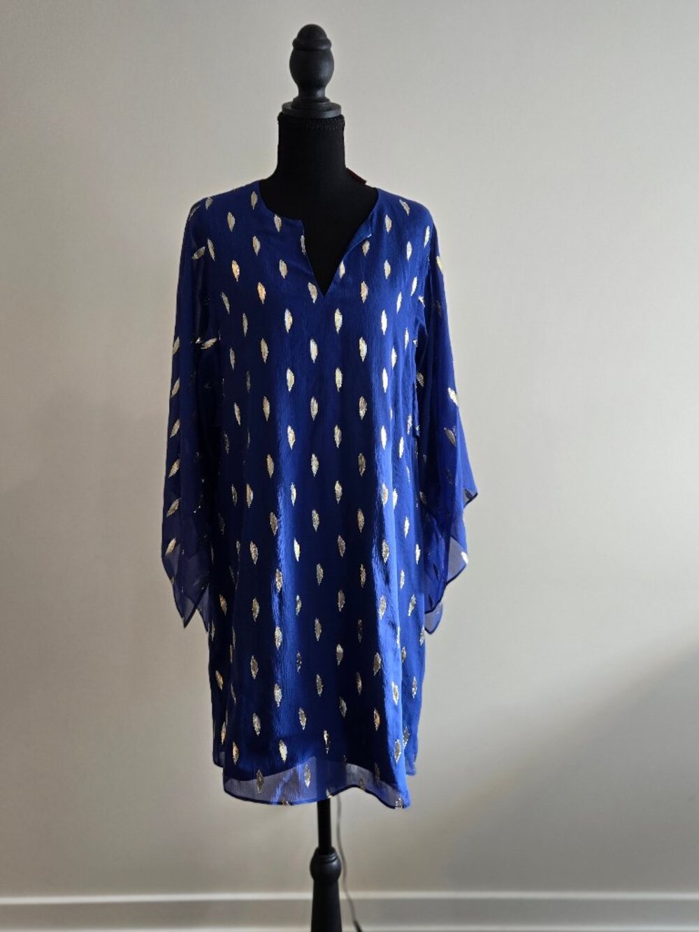 Lilly Pulitzer Silk Metallic Dress Size 6 NWT